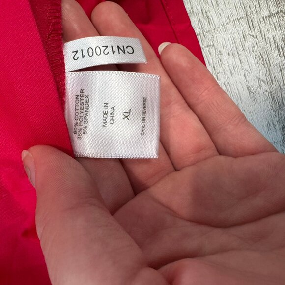 NY & Co red square neck puff sleeve ruffled blouse size XL  L30 - Picture 7 of 10